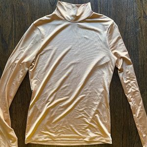 Asos Bronze Long Sleeve Turtleneck Top Sz: 4/ S
